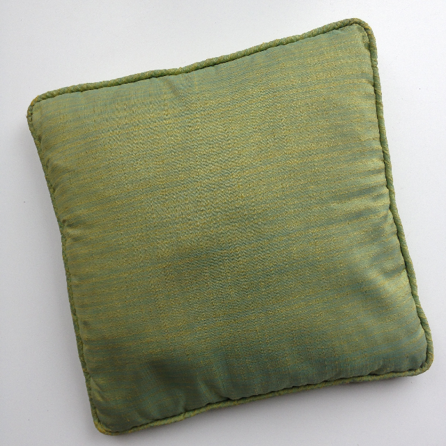 CUSHION, Green & Blue Shot Silk 35cm (Small)